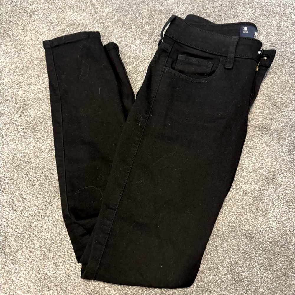 Hollister, low rise, super skinny black jeans